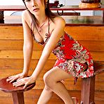 First pic of Cute Asian Glamour Model Patry Strips her Sexy Dress