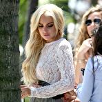 Fourth pic of Lindsay Lohan see through shots by a hotel pool in Miami