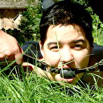 Second pic of Asian Lawn Bondage