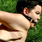 Third pic of Asian Lawn Bondage
