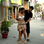 First pic of Public Disgrace - Sandra Romain ass fucked deep in outdoor anal sex after sucking cock in brutal blowjob