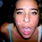 Second pic of Real amateur girlfriends having sex Naughty amateur sexy sluts loving hot and creamy facials