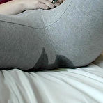 Second pic of Ineed2pee female desperation - wetting tight jeans and spandex - pissing pants and panties only at ineed2pee