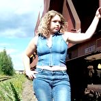 First pic of Young Fatties - Fat Teen Spreads Pussy Outside