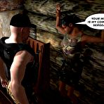 First pic of Military 3D BDSM comic and bondage sex anime story about sado maso hardcore and massive cumshot of brunette babe in the uniform