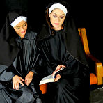 First pic of Big boob lesbian babes Kymberly and Shay in Dirty Bible Studies