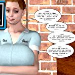 Fourth pic of Pregnant chick under desk 3d xxx comics anime about lesbian fat chubby hairy pussy and small tits, bizarre fetish couple in office or oral masturbation orgasm of mature babe: toon hentai cartoons