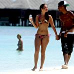 First pic of Tulisa Contostavlos sexy in bikini on the beach in Maldives