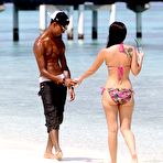 Third pic of Tulisa Contostavlos sexy in bikini on the beach in Maldives