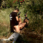 Fourth pic of Public Disgrace - Hot latin slut undressed on the streets and humiliated in outdoor anal sex with big cock