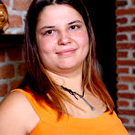 First pic of Busty spreads her buns shamelessly behind the camera