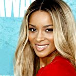 Third pic of Ciara in red short dress at MTV Movie Awards 2012