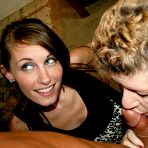 Second pic of Mommy Pam and Kaci blowjob lesson on See Mom Suck