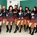 First pic of London Keys in hot group lesbian action