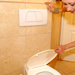 First pic of This mature slut gets kinked up on the toilet