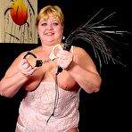 Second pic of Chubby Loving - Kinky Fat Mature In Pink Fishnet
