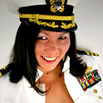 Third pic of Busty MILF Mona in her many topless poses plus dildo fucking