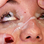 Fourth pic of Public Disgrace - Dirty babe with huge natural tits covered with cum after deep ass fuck in public sex with pervs