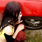 Fourth pic of She was surprised by his stiff huge tool but guy stopped her mouth and banged sweet babe! She was a hungry woman and after first time she opened buttocks to get more satisfaction!