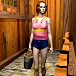First pic of Sex lessons of young Sabrina in a stable: crazy 3D anime comics and cartoon story