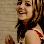 Fourth pic of Andi Pink - Cute teen angel Andi Pink strips outdoors, spreads her legs and shows her hot cunt.
