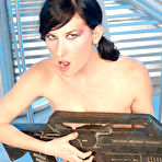 Third pic of SciFi Girl Ariel Carmine fighting the alien tentacles