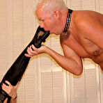 First pic of Cock torture in boots