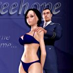 First pic of BDSM school for virgins 3D sex comics and 3D anime bondage porn story about the sex teacher of young virgin: 1th facial cumshot and blowjob of schoolgirl