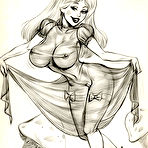 First pic of Alice spreads her legs and gets toyed with to climax \\ I Draw Porn \\