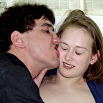 Second pic of Savage chap got horny at once when saw this half naked beauty who flirted with him! He hotly bangs naughty gal in all possible poses cumming on her body again and again!