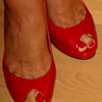 Third pic of LegsWorld.de - Lady Barbara in foot fetish action