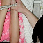 Third pic of Cute lad with great abs and heavy hairy cock fucks pretty thing in her brown eye not listening her loud screams, but terrible penetration her ass!