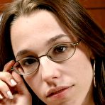 Fourth pic of Mega Site Pass - Slim Teen In Glasses Showing Pussy