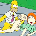 Second pic of Marge Simpson moaning in pain and getting cumblasted  \\ Cartoon Porn \\