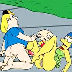 Fourth pic of Marge Simpson moaning in pain and getting cumblasted  \\ Cartoon Porn \\