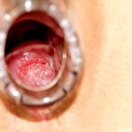 Fourth pic of Leona gets naughty wearing gyno uniform at kinky gyno clinic