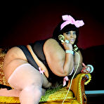 Third pic of Wild BBW MILF Farrah Foxx as vintage porno model