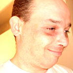 Third pic of Hot little girl was hard banged by perverted guy who chained her to the water pipe and has cruel fun pushing his curved cock in all her holes.