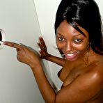 Third pic of Ebony Girl Denea Downing Strangers Dicks in the Gloryhole