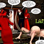 Fourth pic of Horrifying BDSM rituals 3D xxx comics: weird bizarre porn stories and anime bondage cartoons about mystic sex experiments with big tits and pregnant pussy of mature fat housewife