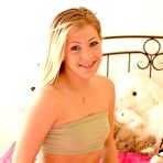First pic of FTV Girls! Adorable blonde teen babe penetrates with very large zucchinis!