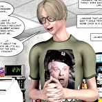 First pic of Perverted sex shop 3D xxx comics and anime cartoons about fabulous porn adventures of young huge cock among mature big tits and large fat pussies