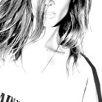 Fourth pic of Erin Wasson black-&-white naked scans from mags