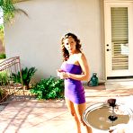 First pic of Milfs Likeit Big Curly brunette chick sucks the head of a dick outdoor