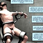 First pic of Bizarre sci-fi sex story 3D xxx anime comics about BDSM bondage female domination of big tits fat chubby mature housewife in nurse uniform: hentai fetish cartoons and femdom fantasy about ugly monster from large belly of plumper doctor