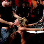 Fourth pic of Public Disgrace - Busty blonde boobs tied in ropes and fucked in ass after deepthroat in anal sex scene