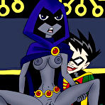 Fourth pic of Beautiful Blackfire with soft strap-on getting off \\ Cartoon Valley \\