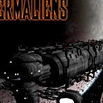 First pic of The Spermaliens: 3D anime BDSM comics and bizarre cartoon story about young blonde busty babe in latex uniform and huge cocks attack of aliens