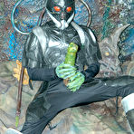 Fourth pic of Aries Knightley drilled by huge alien dick in a swamp
