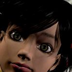 First pic of French maid & virgin boy: 3D hentai comics and anime legs fetish story about the 1-th oral cumshot of petite teen babe Fufu in sexy uniform